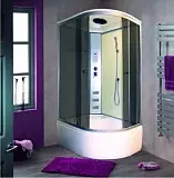 Душевая кабина асимметричная 120*80*215см F410L-F (панель управления)