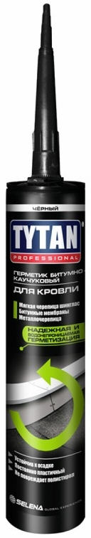 Герметик для кровли Титан/Tytan 310мл битумно-каучуковый черный