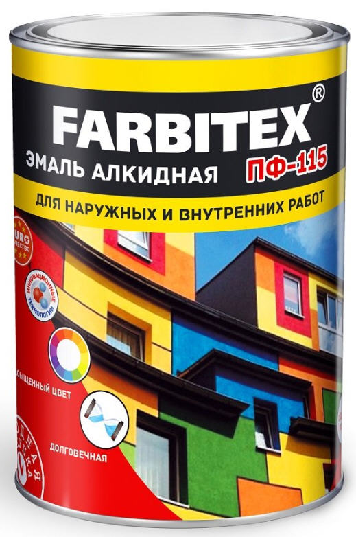 Эмаль ПФ-115 Фарбитекс/Farbitex купить Коломна, цена, отзывы