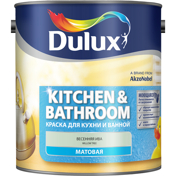 Краска Дьюлакс/Dulux Kitchen & Bathroom для кухонь и ванн купить Коломна, цена, отзывы