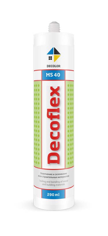 Клей-герметик Декофлекс MS 40 серый 290мл 