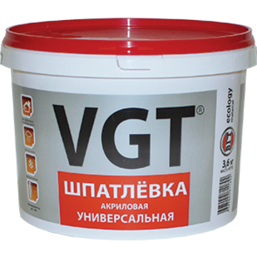 Шпатлевка акриловая ВГТ/VGT универсальная ( 7,5кг)