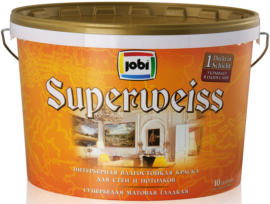Краска Джоби Супервейс/Jobi Superweiss влагостойкая ( 5л)