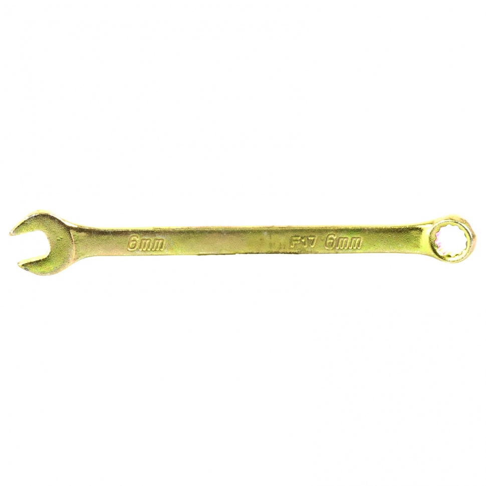 Ключ комбинированный гаечный  6мм Сибртех желтый