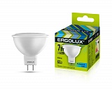 Лампа GU5,3 светодиодная  7,0Вт(60Вт) 490лм Ergolux/Эрголюкс холодный свет