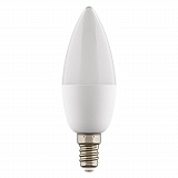 Лампа светодиодная E27  6,0Вт (50Вт) свеча 480лм Euroluх нейтральный белый свет